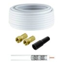 5m Sat Kabel 8,4mm F-Stecker Gold Gummitlle 140dB 6fach...