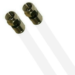 PPC Satkabel Antennenkabel Koaxkabel RG6 Wasserdicht 135dB HD 4K 8k HQ 7mm Weiß Vollkupfer 32 Meter