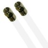 PPC Satkabel Antennenkabel Koaxkabel RG6 Wasserdicht 135dB HD 4K 8k HQ 7mm Weiß Vollkupfer 32 Meter