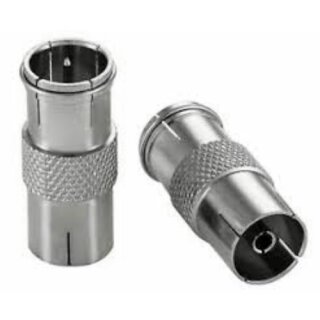Adapter F-Stecker - IEC-Buchse Koaxial Kupplung F-Quick...