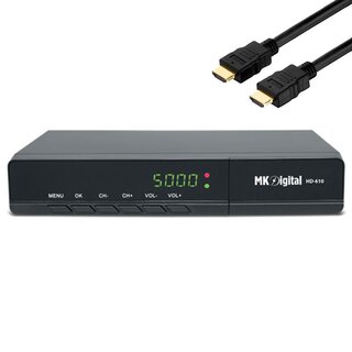 MK Digital HD 610 FULL HD Sat Receiver Scart, HDMI, EPG USB Mediaplayer Astra-Hotbird-Trksat vorprogrammiert