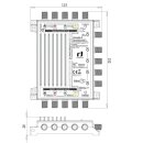 Unicable II Multischalter 8x16 Teilnehmer für...