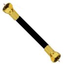 Loop Kabel Sat Durchschnleifkabel F-Stecker Gold Schwarz...