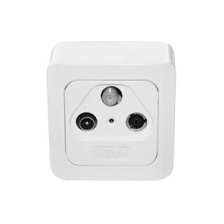 1x MK-Digital Unicable BK Durchgangdose 3 Fach Aufputz + Unterputz HQ Qualität