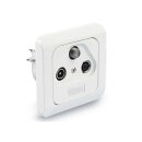 5x MK-Digital Unicable BK Durchgangdose 3 Fach Aufputz + Unterputz HQ Qualität
