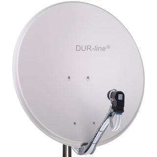 DUR-Line Select 80cm Alu Sat Antenne Spiegel Hellgrau