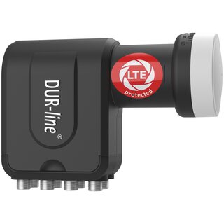DUR-line Select 90cm Alu Sat Antenne + DUR-line Ultra Octo LNB 0.1dB 4K 8K LTE DECT Unterdrckung Anthrazit