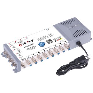 DUR-line Select 80cm Alu Sat Antenne + DUR-line Ultra Quattro LNB + DUR-line MS 9/8 HQ Multischalter Rot