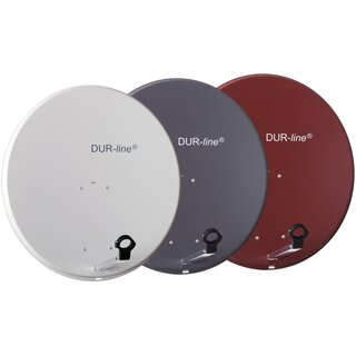 Durline Alu-Spiegel MDA 80cm + DUR-line Ultra Quattro LNB + DUR-line MS 9/32 HQ Multischalter Hellgrau