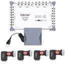 DUR-line MS 17/16 HQ Multischalter + 4x DUR-line Ultra...