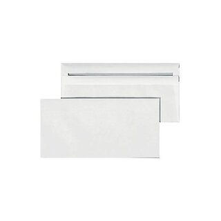Briefumschlge Din Lang C5/6 ohne Fenster selbstklebend 75g wei 100x Stck