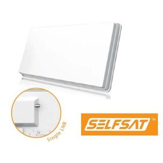 SelfSat Flachantenne H30D Single Antenne HD-Ready inkl. Fensterhalterung