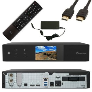 VU+ Duo 4K SE Linux UHD Set-Top-Box 2x DVB-S2X FBC Twin Tuner 2TB Festplatte