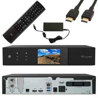 VU+ Duo 4K SE Linux UHD Set-Top-Box 1x DVB-S2X FBC Twin / 1x DVB-C FBC Tuner 1TB Festplatte