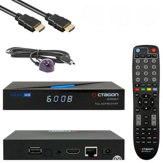 Octagon SFX6008 IP Full HD IP-Receiver Linux E2 & Define OS, 1080p, HDMI, USB, LAN, Schwarz