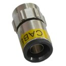 10x Stück F-Stecker 7mm Cabelcon F-6-TD Self Install 4.9 Nitin + Cabelcon Kabelabisolierer RG 6/59 mit Maulschlüssel