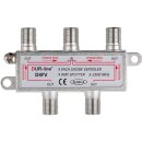 DUR-line D4FV SAT/BK Verteiler DC-Durchlass Unicable tauglich 4 Fach