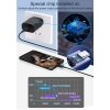 Handy Schnellladegerät Netzteil 25W Weiß + Ladekabel Weiß 1 Meter für Samsung Galaxy Note 9