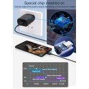 Handy Schnellladegerät Netzteil 25W Weiß + Ladekabel Weiß 1 Meter für Huawei P30