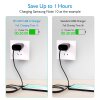 Handy Schnellladegerät Netzteil 25W Weiß + Ladekabel Weiß 2 Meter für Samsung Galaxy S21