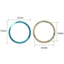 Wireless Charging Qi Magnetischer Metall Ring Silber für Samsung Galaxy