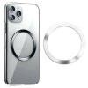Wireless Charging Qi Magnetischer Metall Ring Silber für Samsung Galaxy