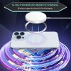 Wireless Charging Qi Magnetischer Metall Ring Silber für Samsung Galaxy