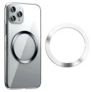 Wireless Charging Qi Magnetischer Metall Ring Silber...