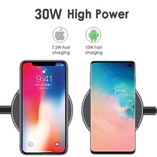 Wireless Charging Qi Ladegert 30W fr iPhone / Samsung / Huawei / Xiaomi