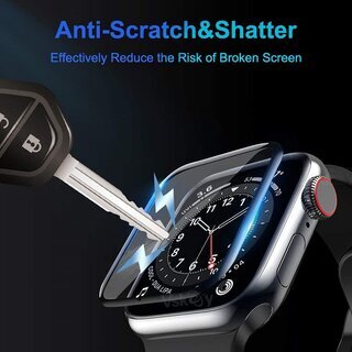 Apple Watch Displayschutz Protector 3D Panzerfolie fr Apple Watch 7 45mm 10x Stck