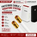 Fritz!Box 6690 Cable Router Netzwerk Anschlusskabel Deluxe Premium Kabel 8K Gold Gerade / Gerade 1-15 Meter