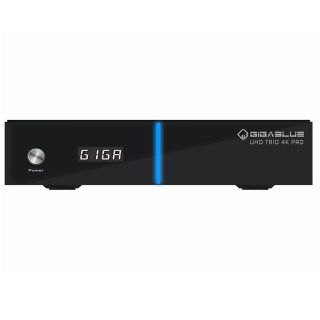 GigaBlue UHD Trio 4K PRO Combinaison de tuners W-LAN 1200 Mbps 1 tuner DVB- S2X 1 tuner DVB-C/T2 Noir
