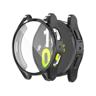 Schutzhülle Full Cover Case Screen Protector Samsung Galaxy Watch 5 44mm 4x Stück Schwarz