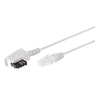 FRITZ!Box 7560 TAE auf RJ45 Lankabel Routerkabel Verlänergungskabel 8P2C Weiß 3 Meter