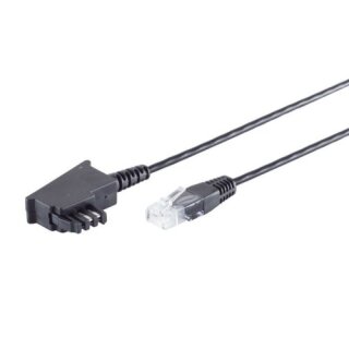 FRITZ!Box 7520 TAE auf RJ45 Lankabel Routerkabel Verlänergungskabel 8P2C Schwarz 10 Meter