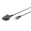 FRITZ!Box 7520 TAE auf RJ45 Lankabel Routerkabel Verlänergungskabel 8P2C Schwarz 10 Meter
