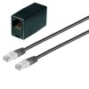 FRITZ!Box 7530 RJ45 Verlänergungskabel Lankabel Routerkabel AX CAT 5e Schwarz 10 Meter