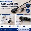 FRITZ!Box TAE auf RJ45 Lankabel Routerkabel Verlänergungskabel 8P2C Schwarz 1,5 Meter