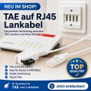 FRITZ!Box TAE auf RJ45 Lankabel Routerkabel Verlänergungskabel 8P2C Weiß 6 Meter