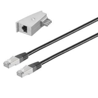 Anschlusskabel RJ45 Lankabel Routerkabel für FRITZ!Box 7590 Schwarz 30 Meter