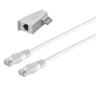 Anschlusskabel RJ45 Lankabel Routerkabel für FRITZ!Box 7490 Weiß 20 Meter