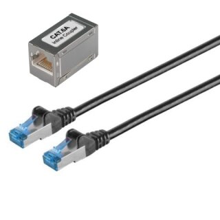 Verlänergungskabel RJ45 Lankabel Routerkabel CAT 6a FRITZ!Box 7590 AX Schwarz 7,5 Meter