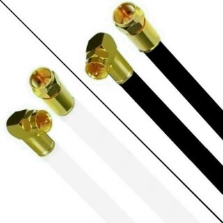 Fritz!Box 6690 Cable Router Netzwerk Anschlusskabel Deluxe Premium Kabel 8K Gold Gerade / Winkel 1-15 Meter