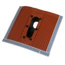 Aluziegel Dachpfanne HQ schwarz 50x45cm vernietet mit...