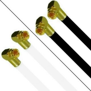 Fritz!Box 6660 Cable Router Netzwerk Anschlusskabel Deluxe Premium Kabel 8K Gold Winkel / Winkel 1-15 Meter
