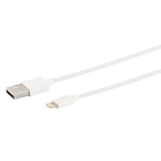 Handy Ladekabel USB Typ A zu USB Typ 8pin Schnellladekabel Weiß 1 Meter für Apple iPhone 13 Pro Max
