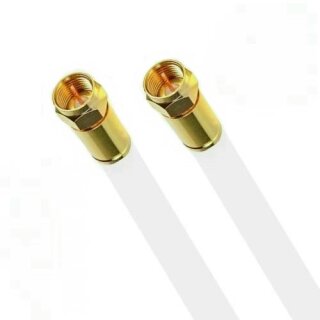 Fritz!Box 6690 Cable Router Netzwerk Anschlusskabel 8mm Deluxe Premium Kabel 8K Gold Gerade / Gerade Weiß 2 Meter
