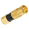 Deluxe Premium Anschlusskabel für Vodafone Station Cable Router 8k F-Quick Kompressionsstecker Gold HQ Qualität 1-15 Meter