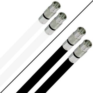 Deluxe Premium Anschlusskabel für FRITZ!Box 6660 Cable Router 8k F-Quick Kompressionsstecker Silber HQ Qualität 1-15 Meter