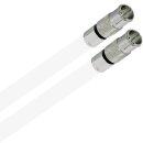 Deluxe Premium Anschlusskabel für Vodafone Station Cable Router 8k F-Quick Kompressionsstecker Silber HQ Qualität 1-15 Meter